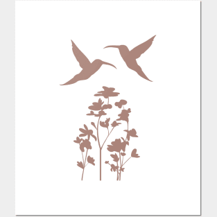 Hummingbirds and Flowers Posters and Art